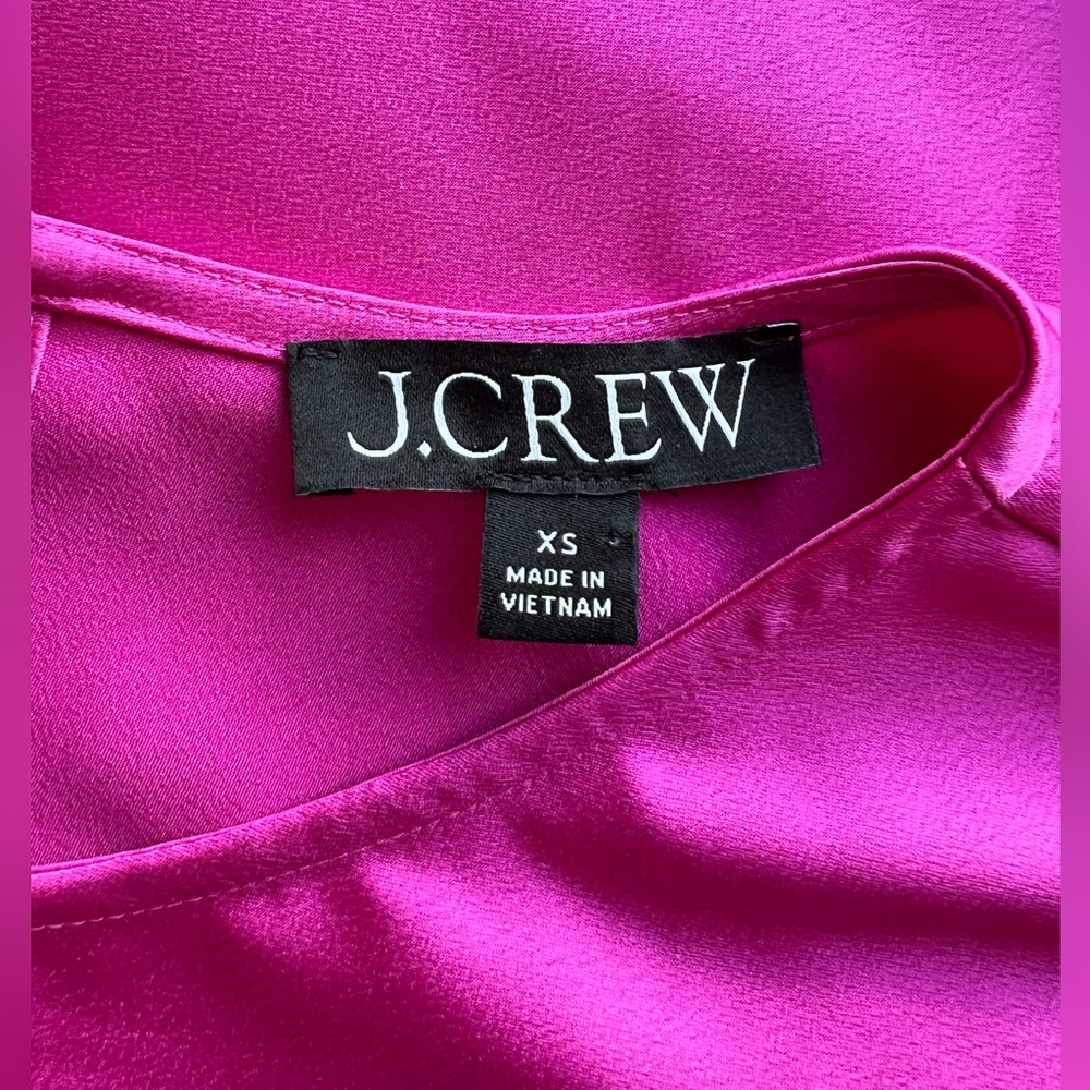 NEW JCrew Garden Blouse with Ruffled Sleeves in Pink, Size Classic-XS - Picture 2 of 12